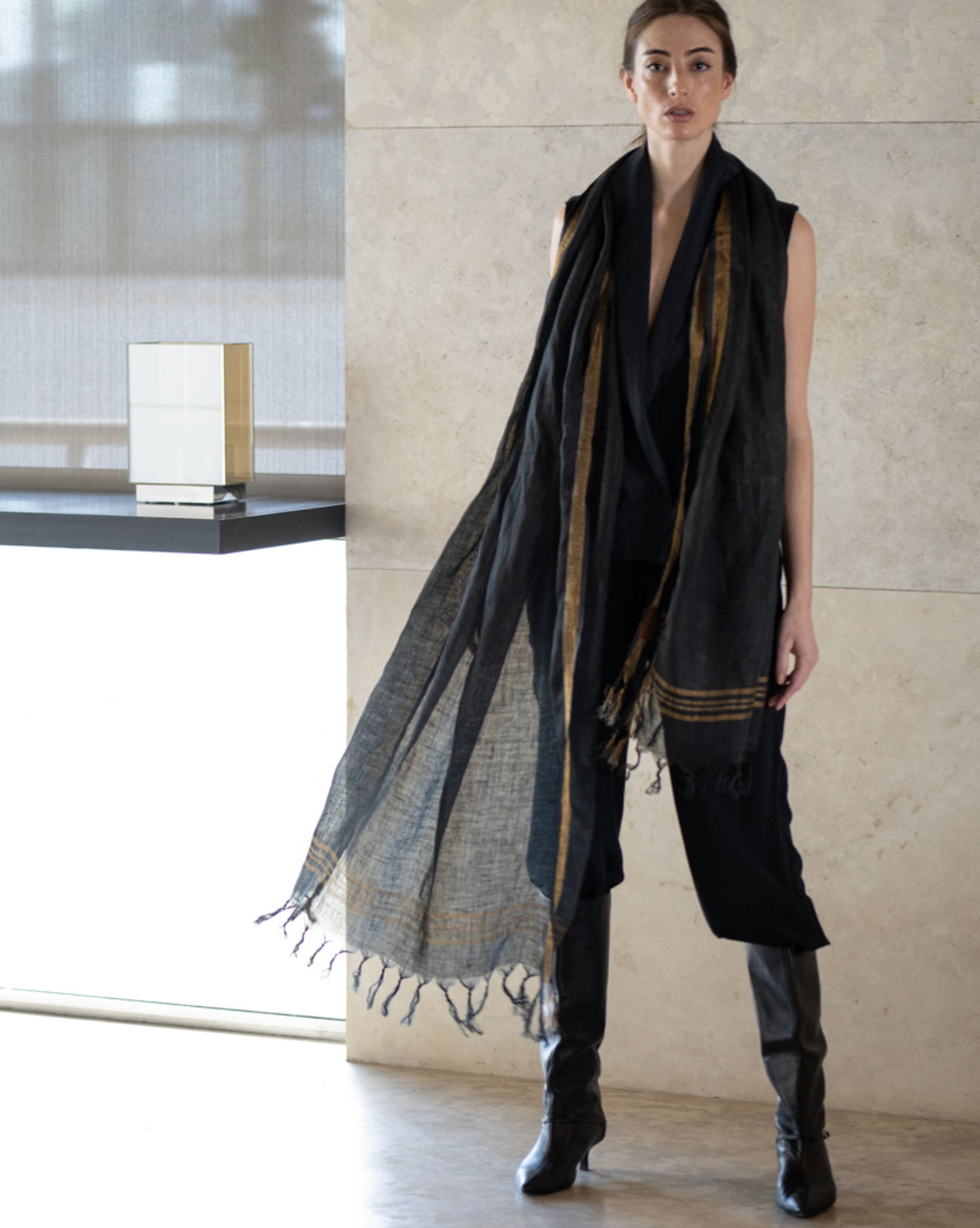 Xale LINHO MAXI preto