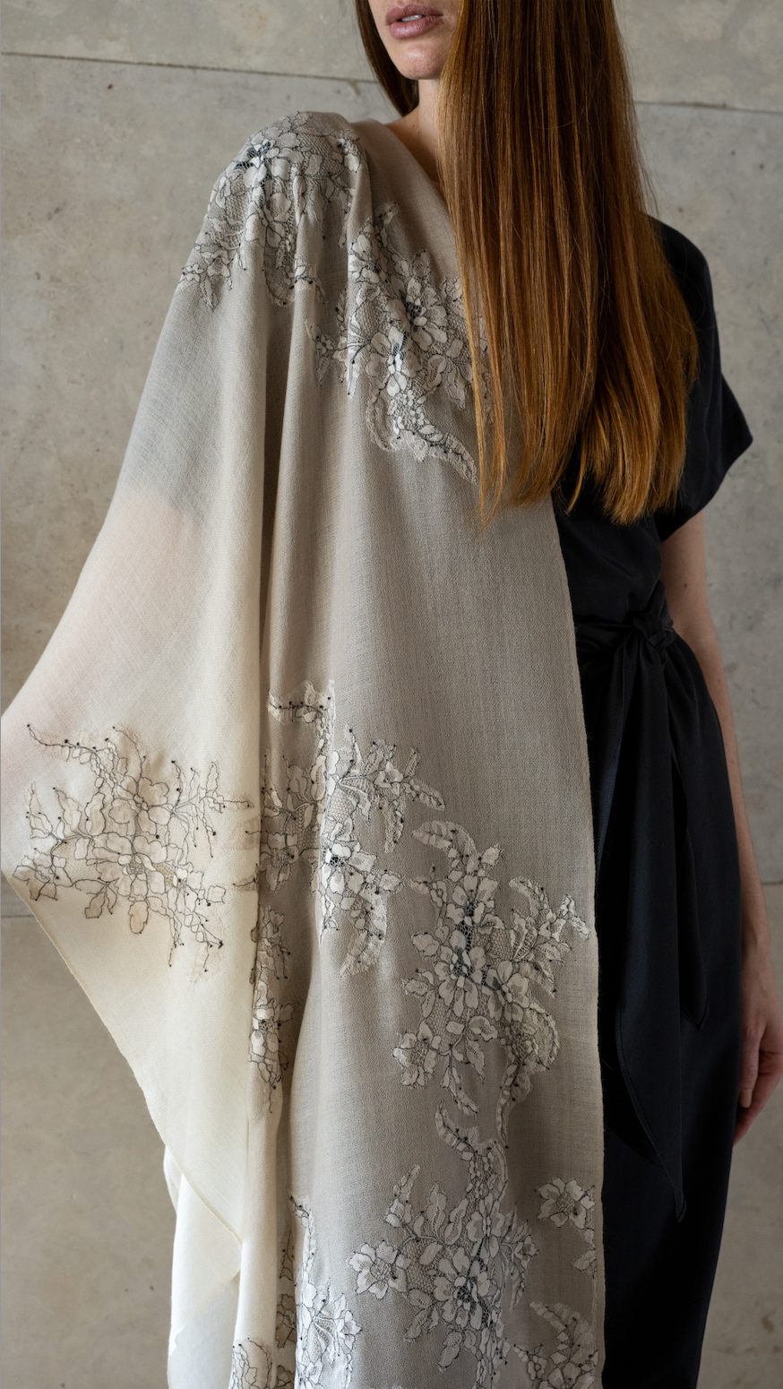 Xale Renda CLÀSSICO merino off