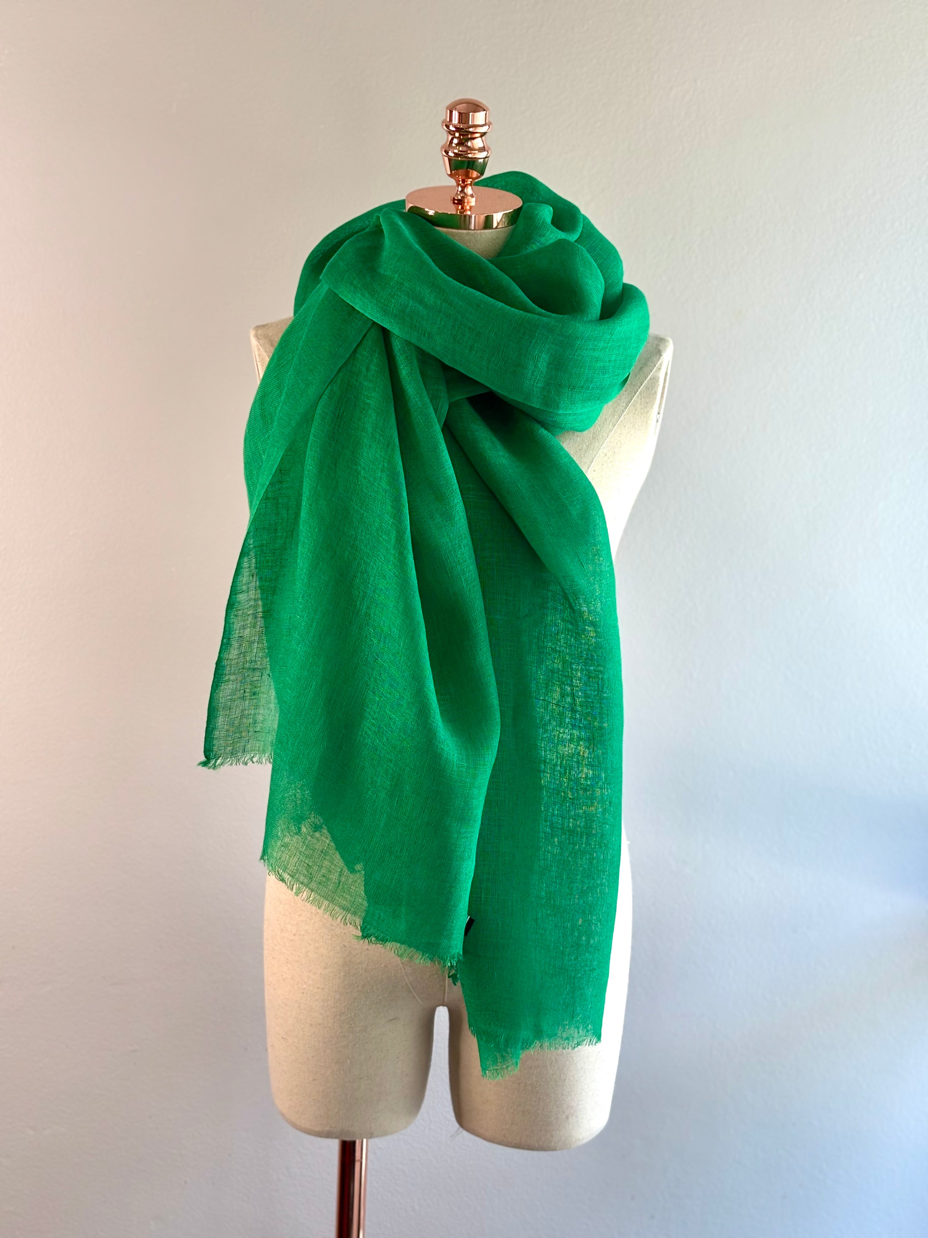 Xale LINHO verde bandeira