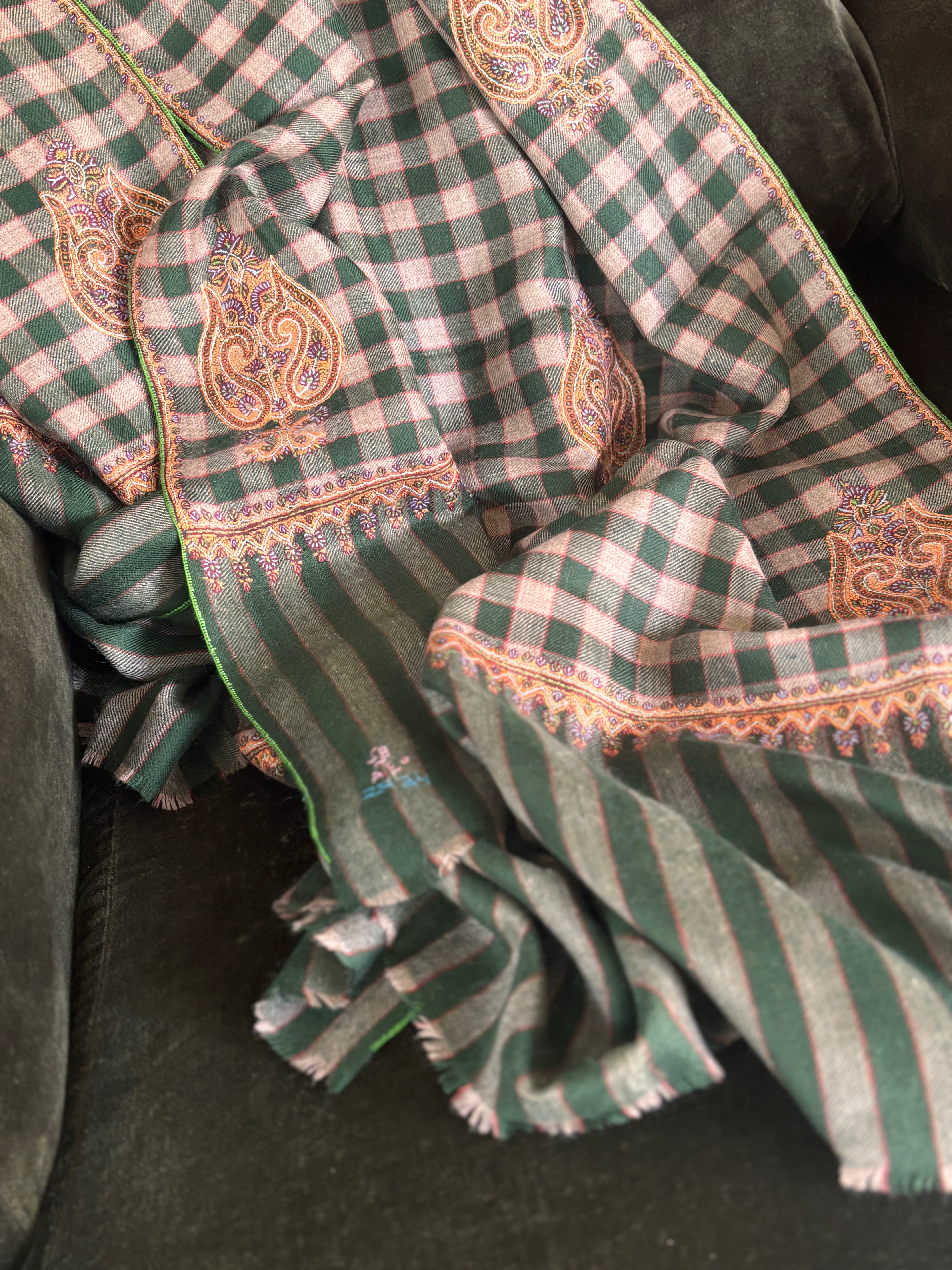 Xale SIGNATURE cashmere bordado sozny