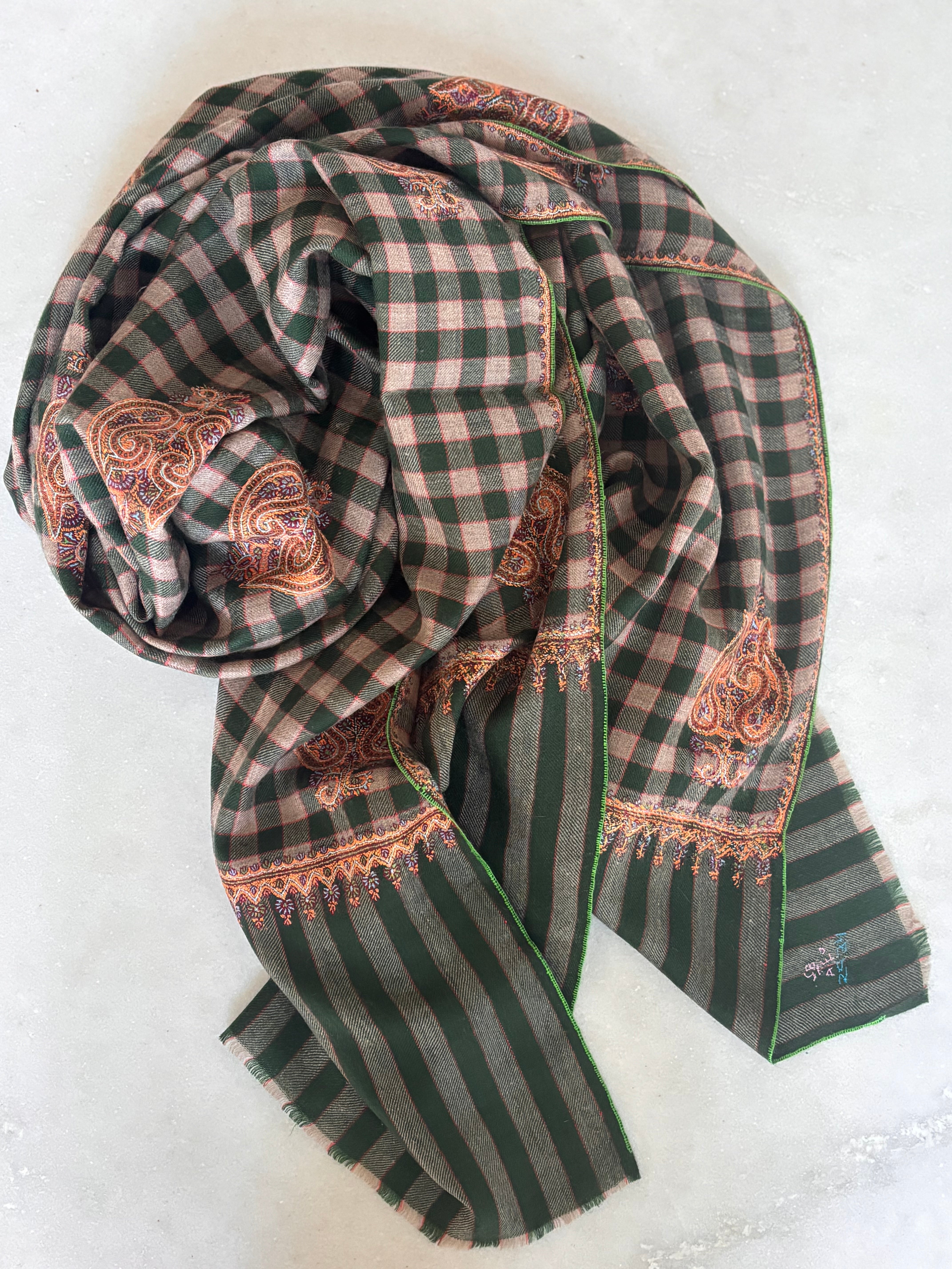 Xale SIGNATURE cashmere bordado sozny