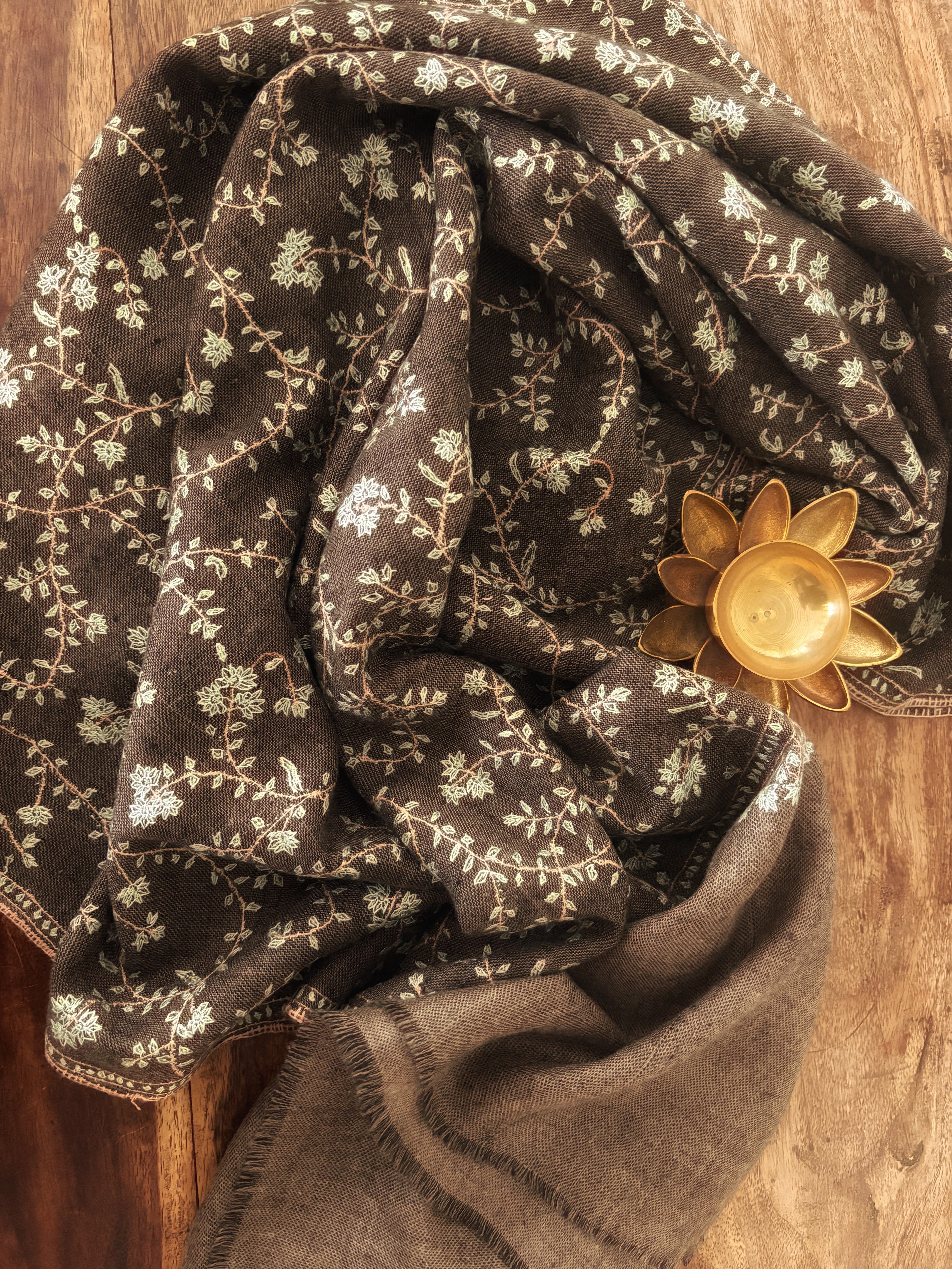 Xale SIGNATURE cashmere bordado sozny