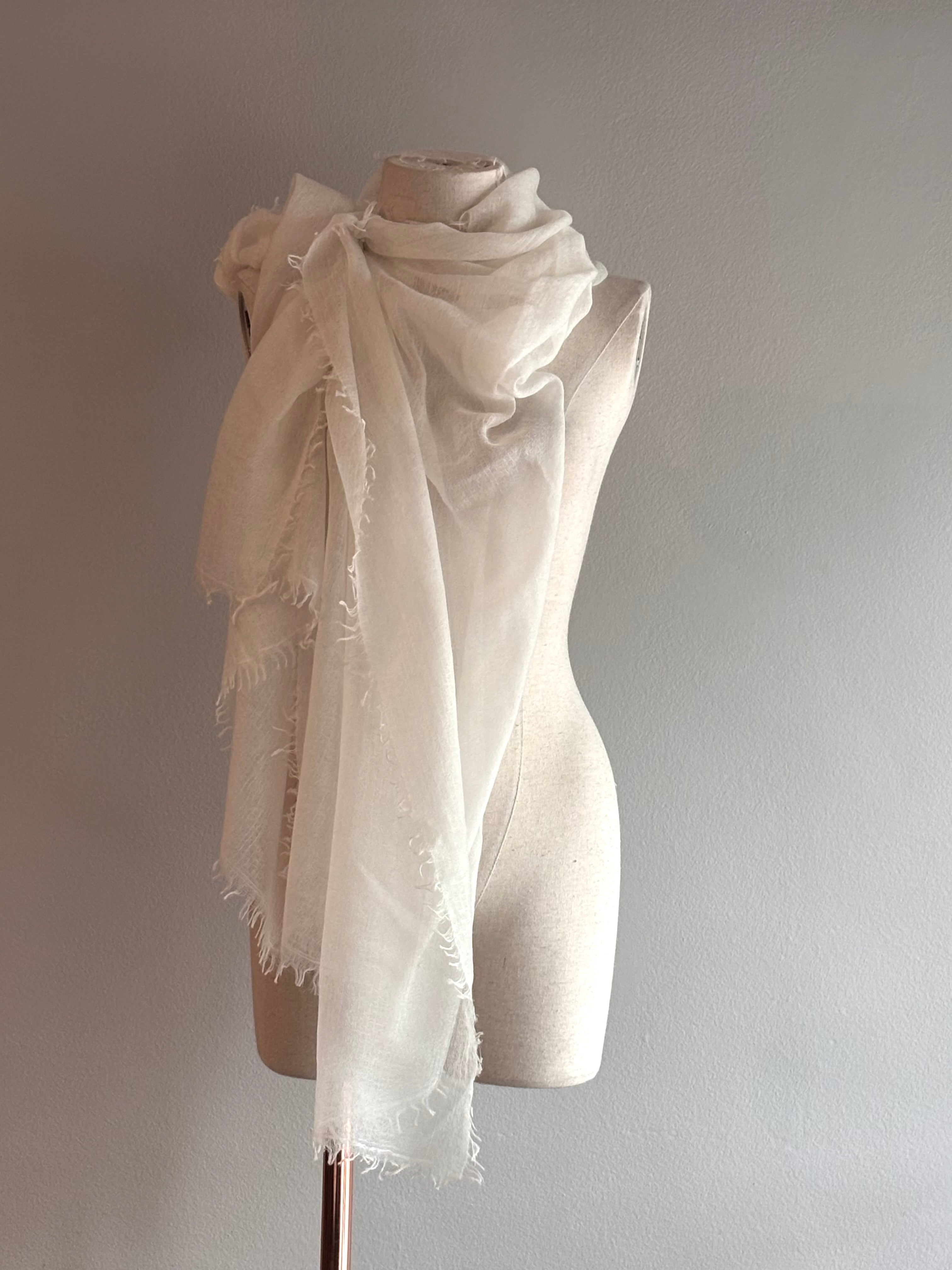 Xale GAZE CASHMERE off white