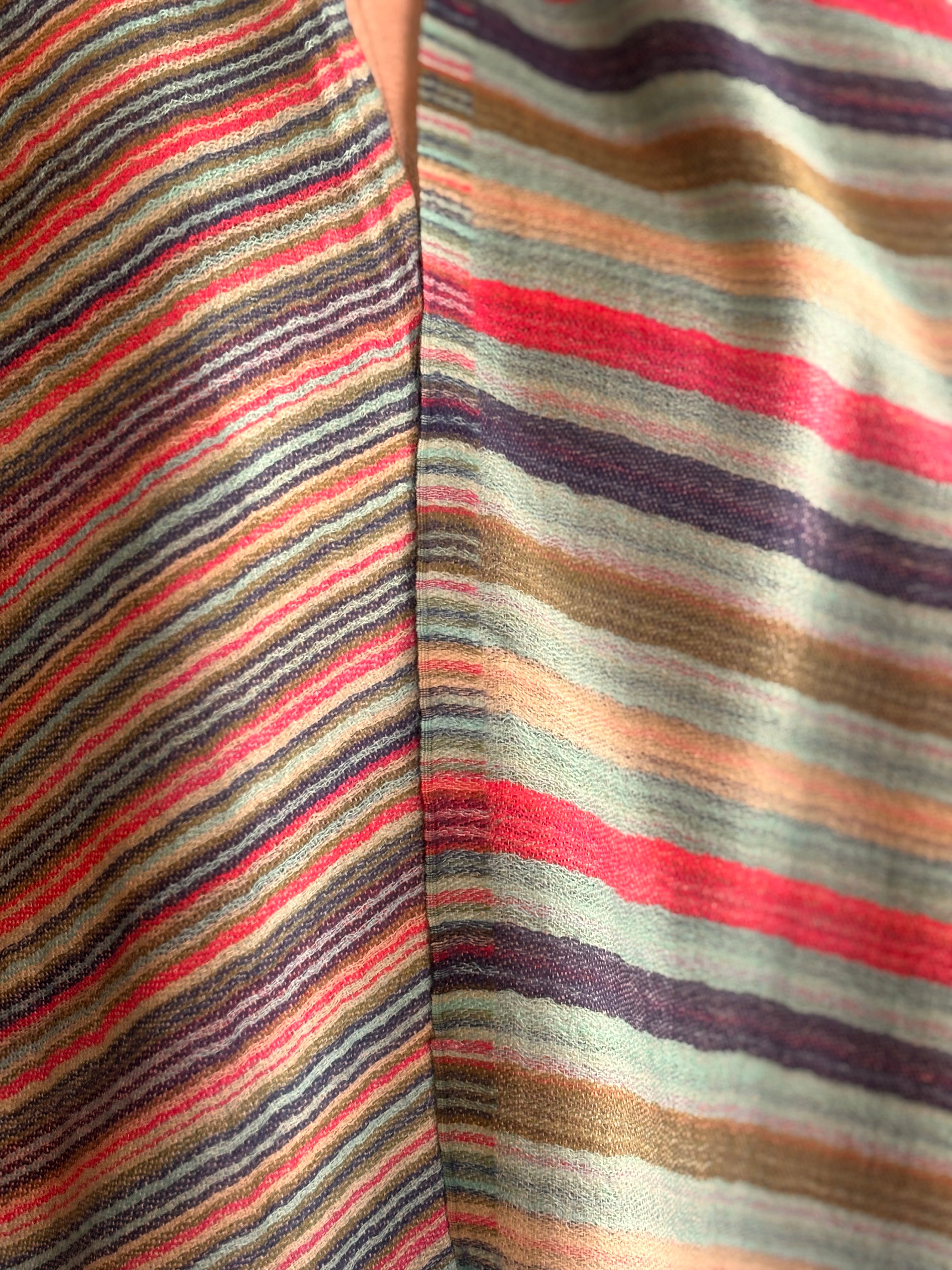 Xale merino STRIPES azul