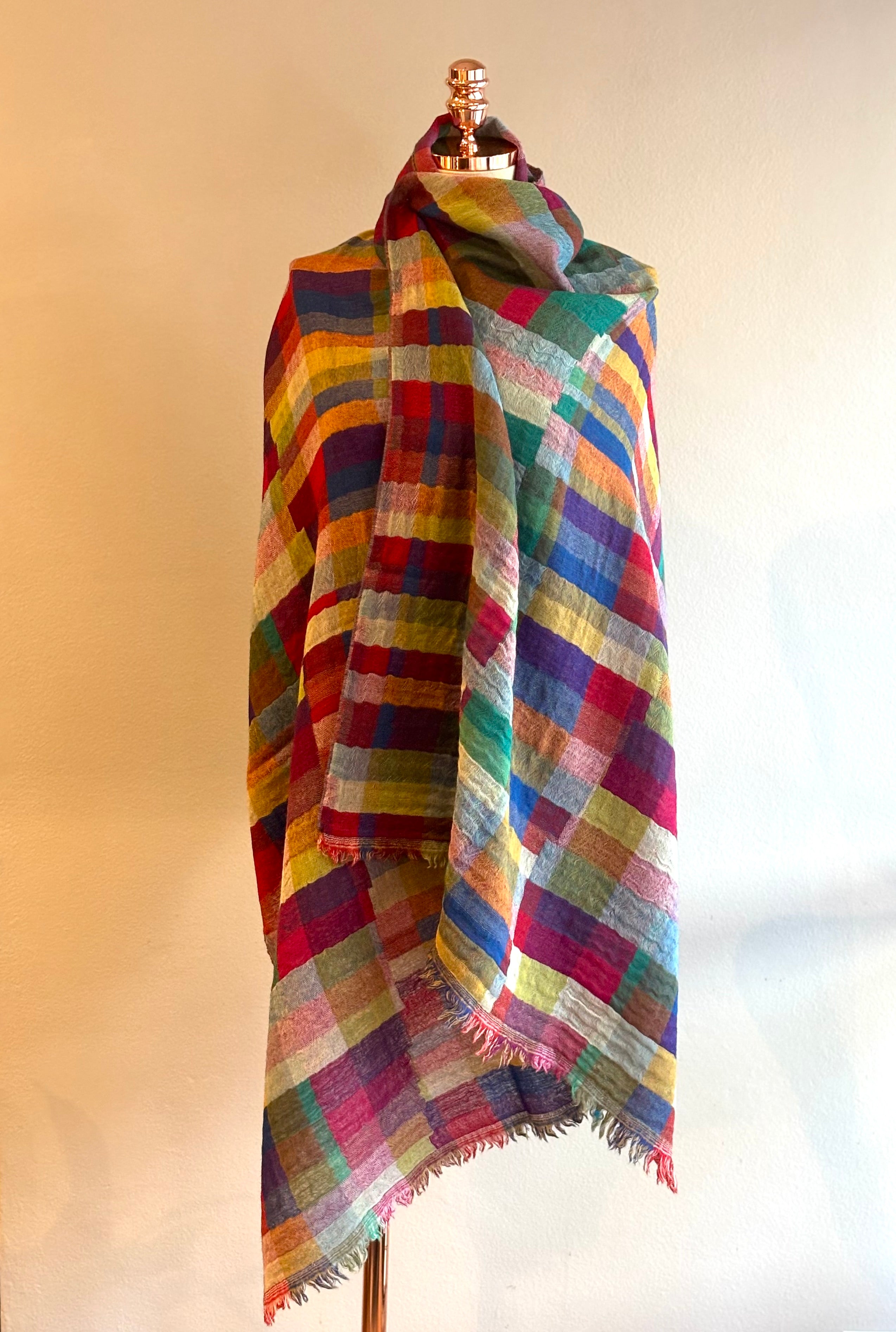 Xale JACQUARD GEO multi color