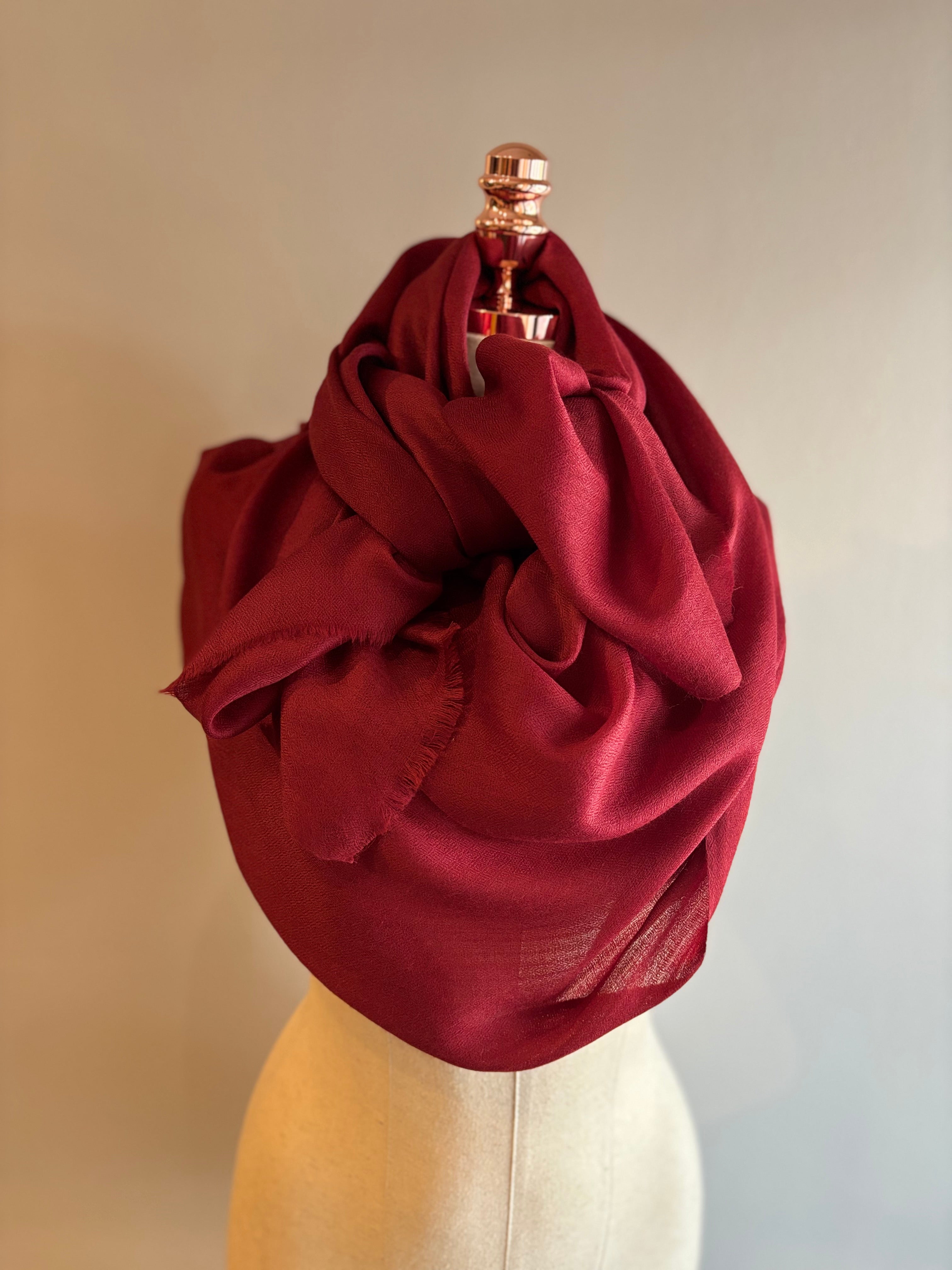 Xale COLORS merino premium MARSALA