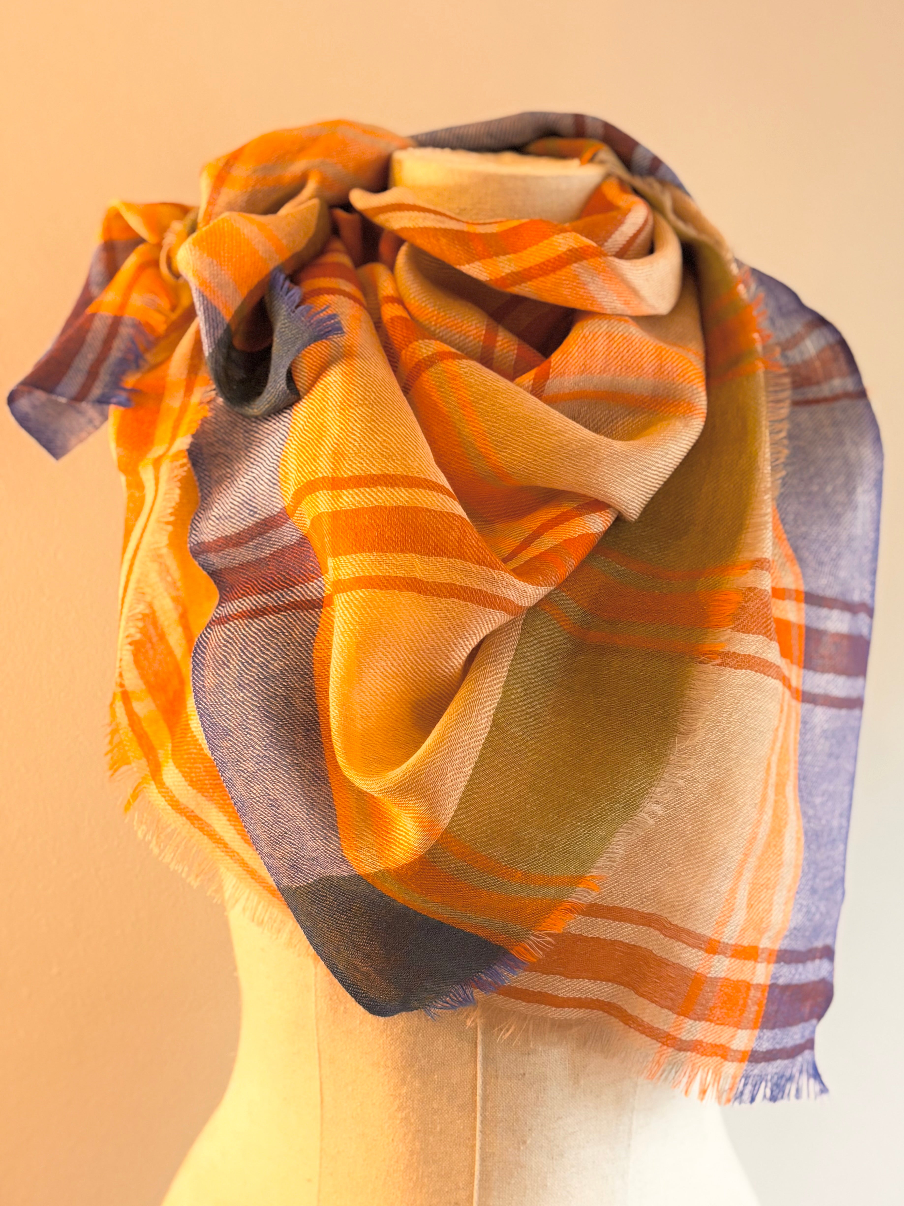 Foulard lã merino KILT amarelo